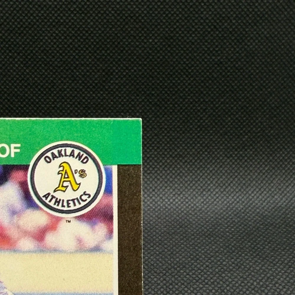 Dave Henderson 1989 Donruss #450c Error Card Leaf Inc No Period Athletics NM